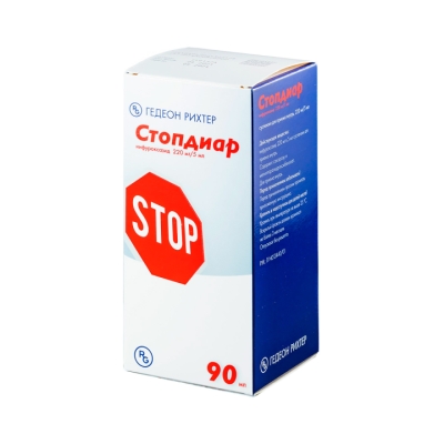 Стопдиар 220 мг/5 мл суспензия для приема внутрь 90 мл флакон 1 шт