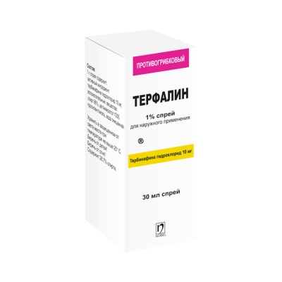 Терфалин 1 % спрей для наружного применения 30 мл флакон 1 шт