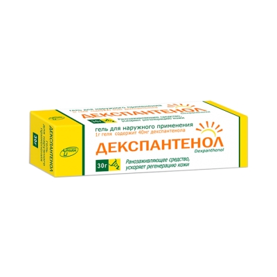 Декспантенол 40 мг/г гель для наружного применения 30 г туба 1 шт