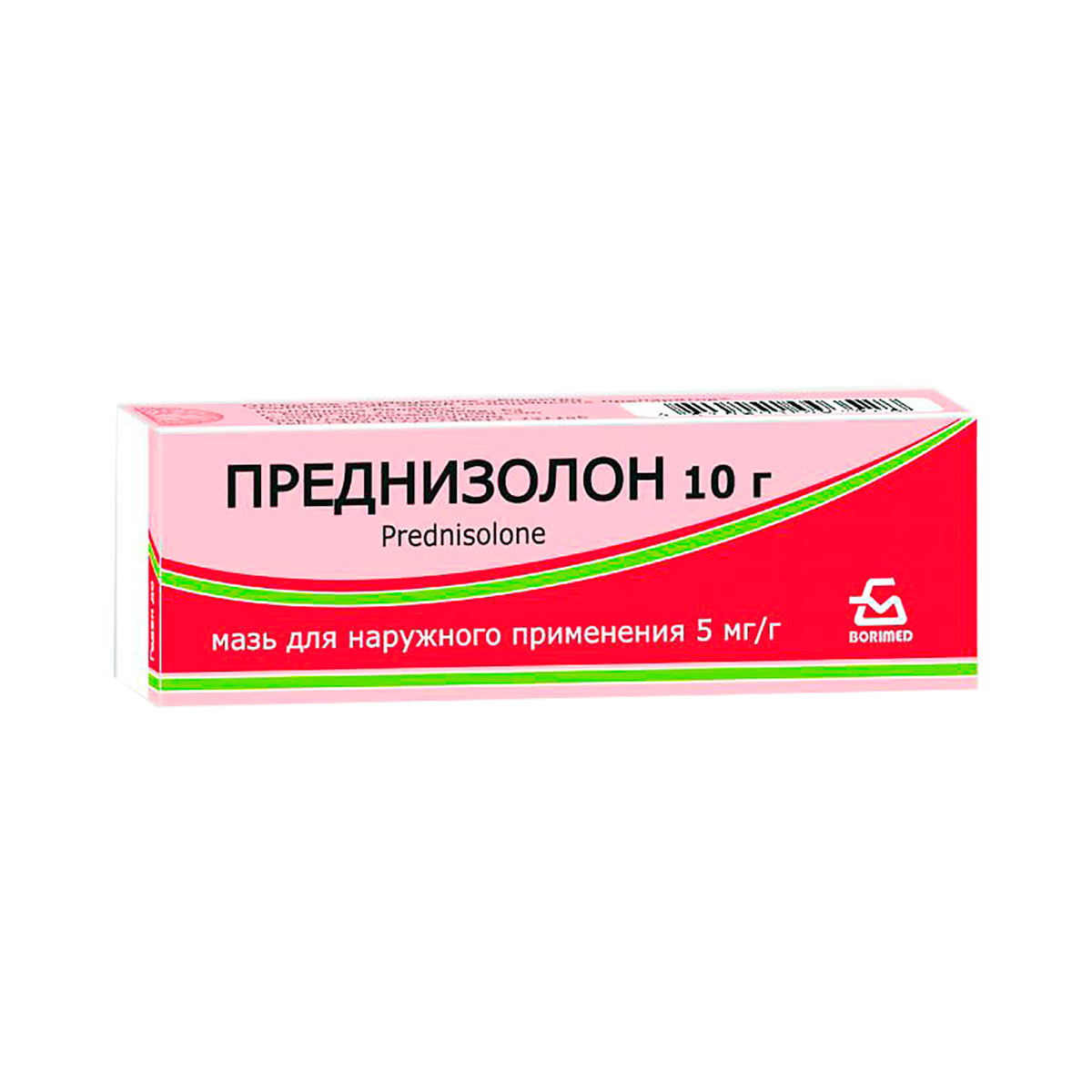 Преднизолон 5 мг/г мазь для наружного применения 10 г туба 1 шт