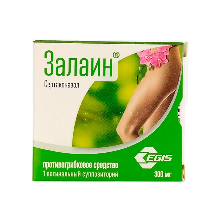 Залаин 300 мг суппозитории вагинальные 1 шт