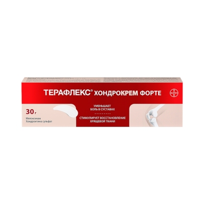 Терафлекс Хондрокрем Форте 10 мг+50 мг/г крем для наружного применения 30 г туба 1 шт