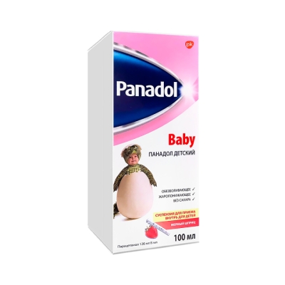 Панадол Детский 120 мг/5 мл суспензия для приема внутрь 100 мл флакон 1 шт