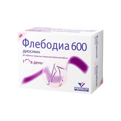 Флебодиа 600 мг таблетки покрытые пленочной оболочкой 60 шт