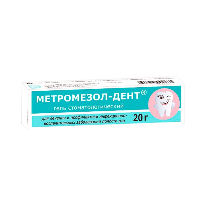 Метромезол-Дент гель стоматологический 20 г туба 1 шт