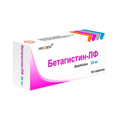 Бетагистин-ЛФ 24 мг таблетки 30 шт