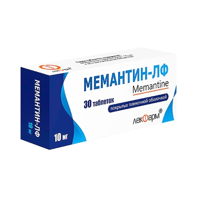 Мемантин-ЛФ 10 мг таблетки покрытые пленочной оболочкой 30 шт