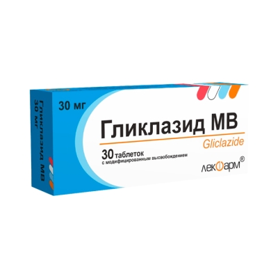 Гликлазид МВ 30 мг таблетки с модифицированным высвобождением 30 шт