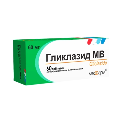 Гликлазид МВ 60 мг таблетки с модифицированным высвобождением 60 шт