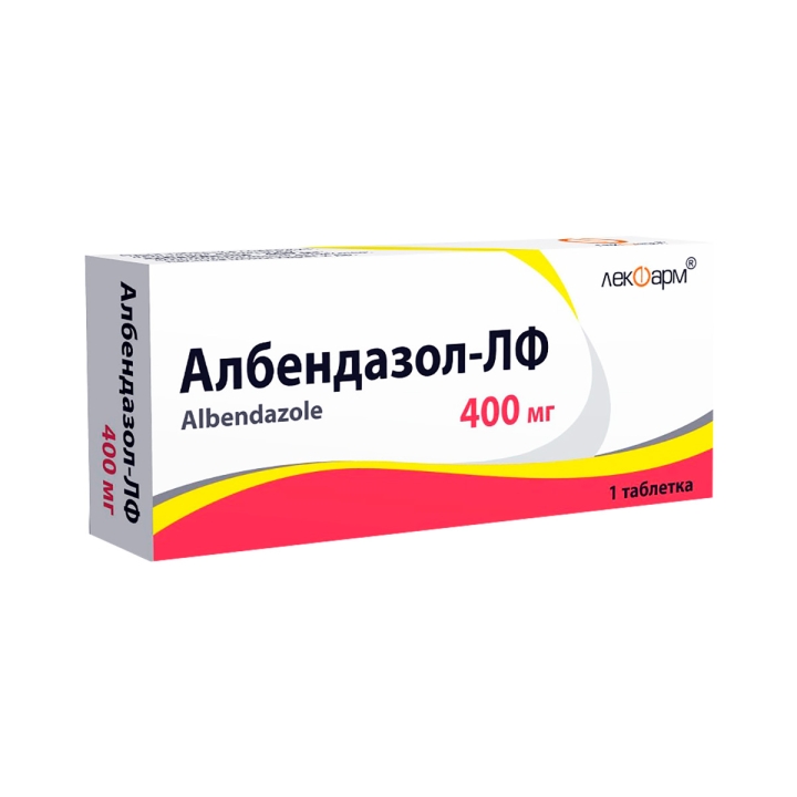 Албендазол-ЛФ 400 мг таблетки 1 шт