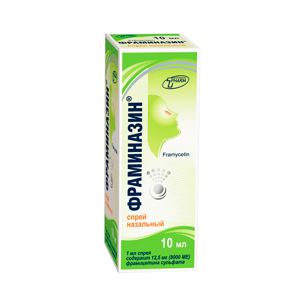 Фраминазин 12,5 мг/мл спрей назальный 10 мл флакон 1 шт