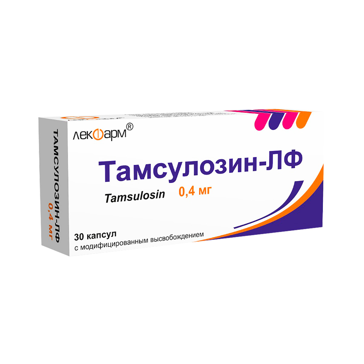 Тамсулозин-ЛФ 0,4 мг капсулы с модифицированным высвобождением 30 шт