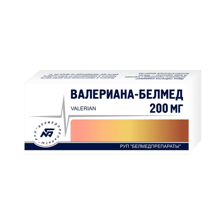 Валериана-Белмед 200 мг таблетки покрытые оболочкой 20 шт