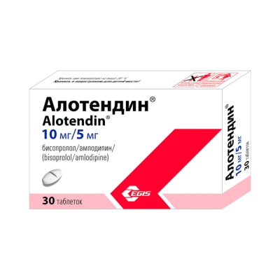Алотендин 10 мг+5 мг таблетки 30 шт