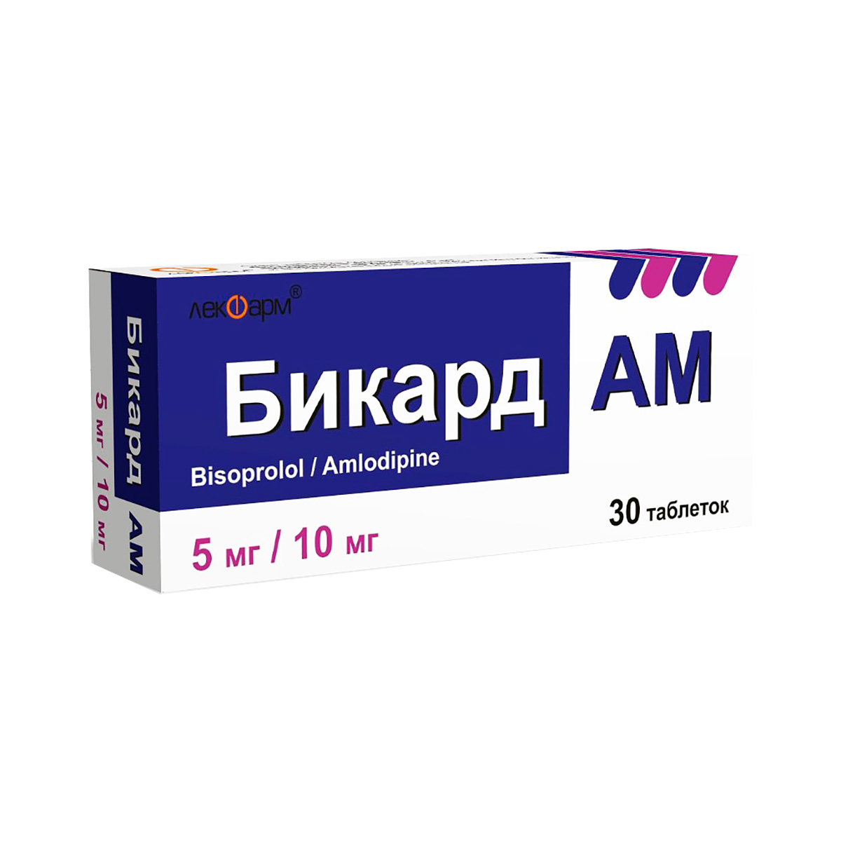 Бикард АМ 5 мг+10 мг таблетки 30 шт