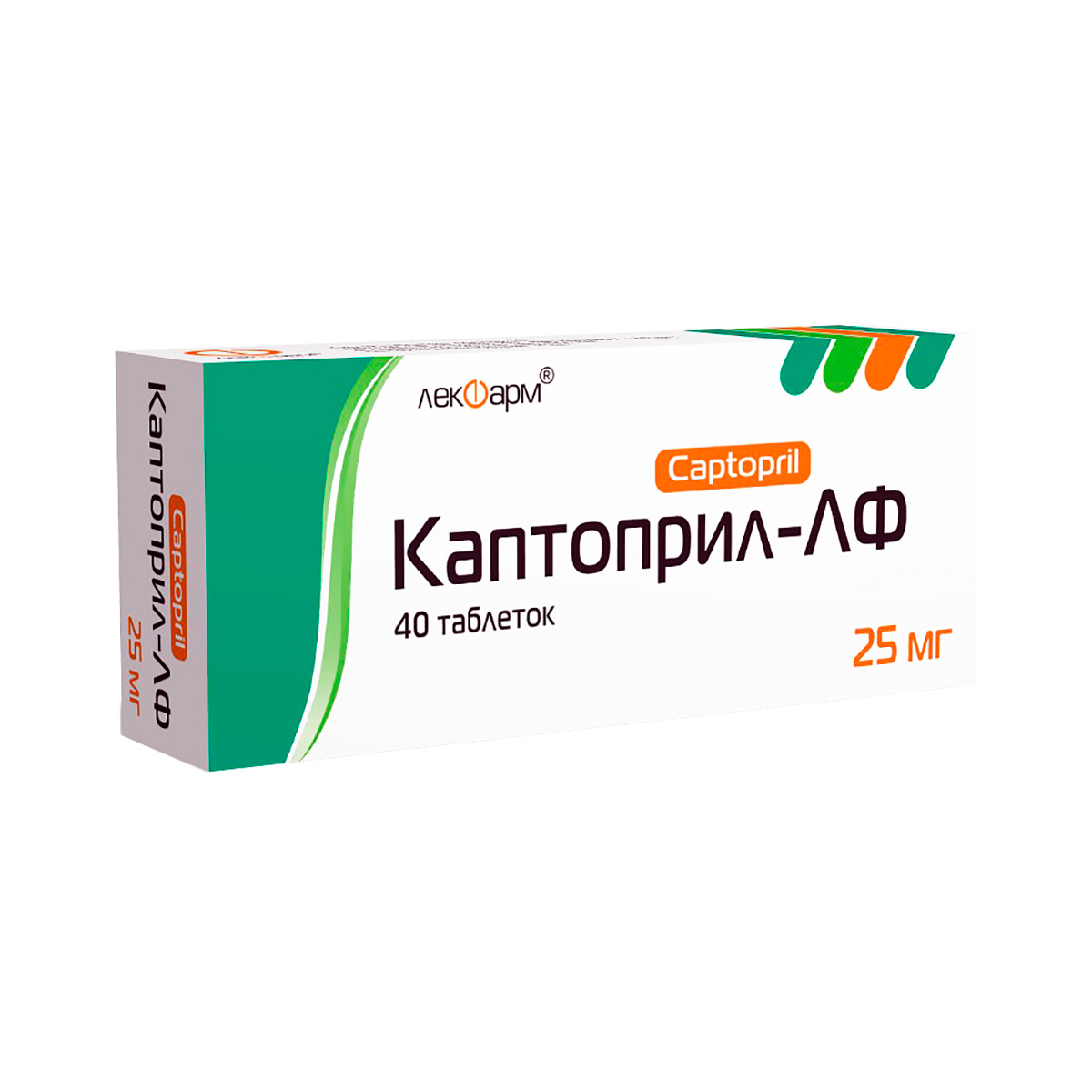 Каптоприл-ЛФ 25 мг таблетки 40 шт