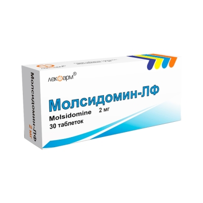Молсидомин-ЛФ 2 мг таблетки 30 шт