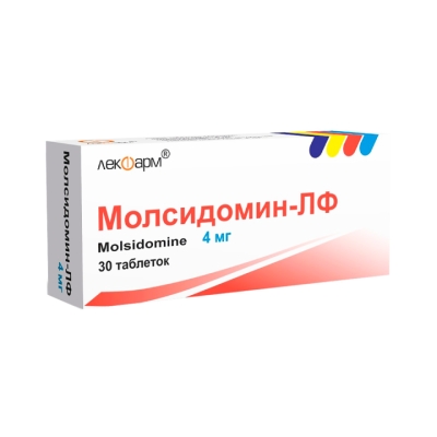 Молсидомин-ЛФ 4 мг таблетки 30 шт