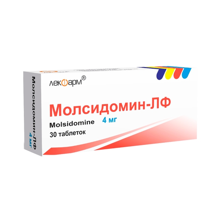 Молсидомин-ЛФ 4 мг таблетки 30 шт