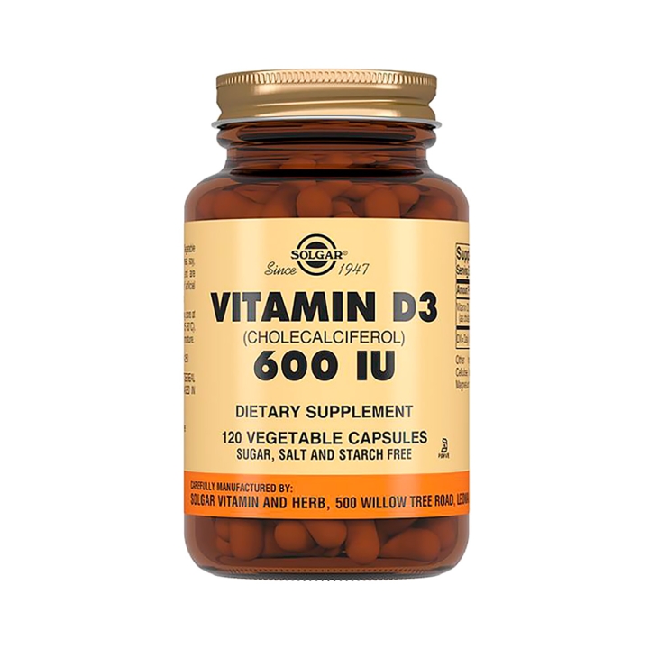 Витамин D3 600 МЕ капсулы 120 шт Solgar