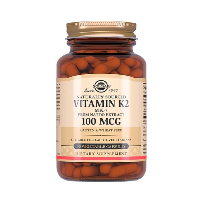 Натуральный витамин К2 (менахинон 7) 100 мкг капсулы 50 шт Solgar