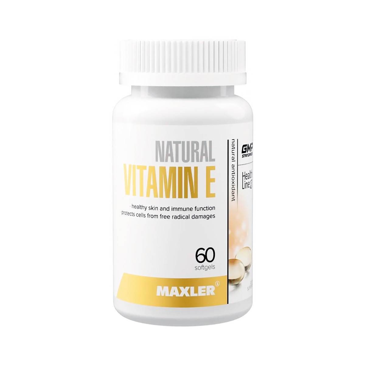 Натуральный витамин Е капсулы 0,425 г 60 шт Maxler