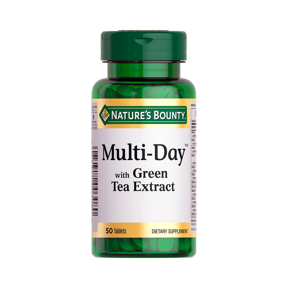 Мультидэй с экстрактом листьев зеленого чая таблетки 50 шт Naturе's Bounty