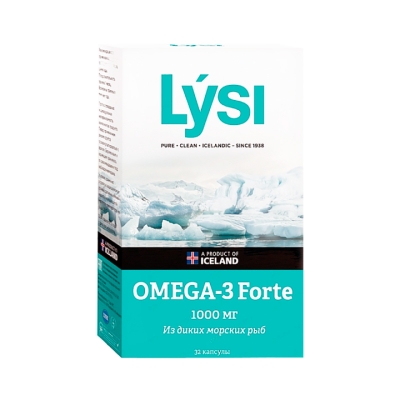 Lysi Омега-3 Форте 1000 мг капсулы 32 шт