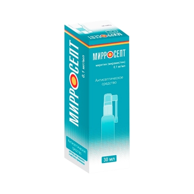 Мирросепт 0,1 мг/мл раствор для наружного и местного применения 30 мл спрей 1 шт