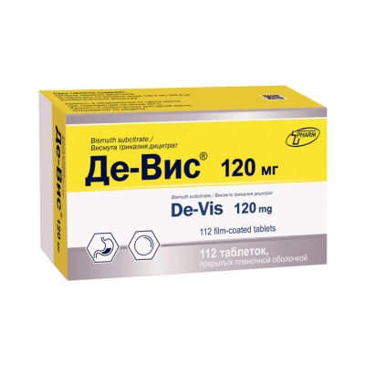 Де-Вис 120 мг таблетки покрытые пленочной оболочкой 112 шт