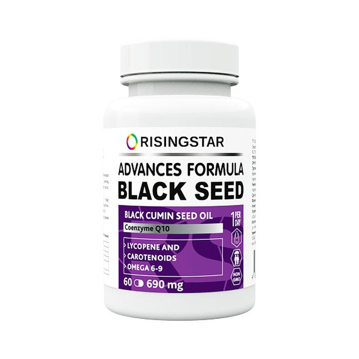 Масло черного тмина с Q10 и каротиноидами капсулы 690 мг 60 шт Risingstar
