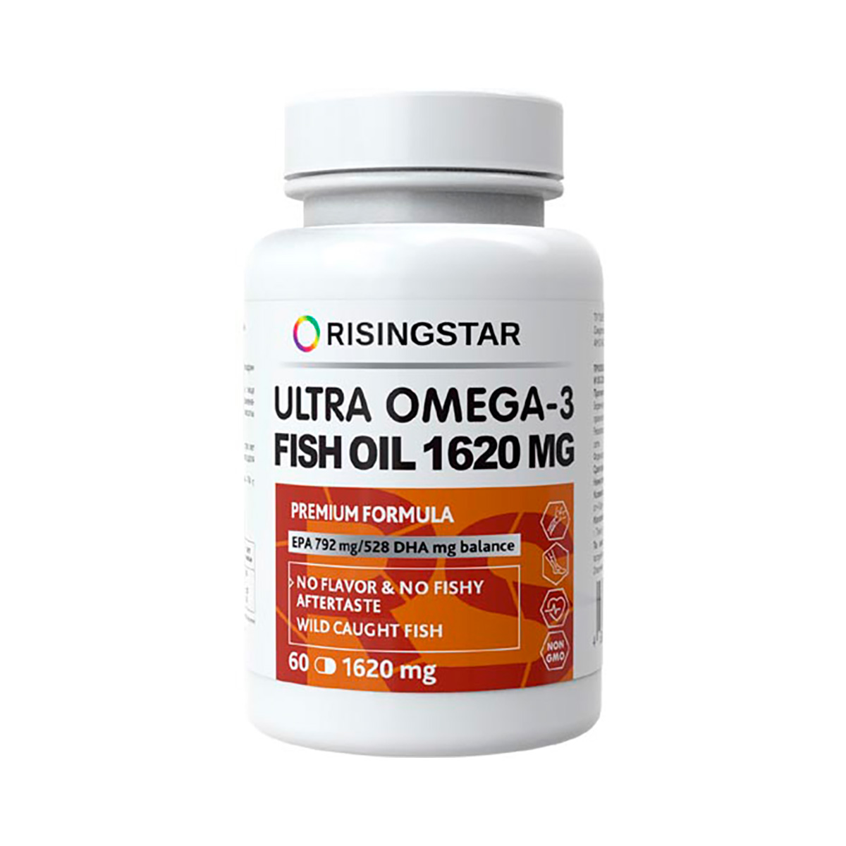 Омега-3 жирные кислоты высокой концентрации капсулы 1620 мг 60 шт Risingstar