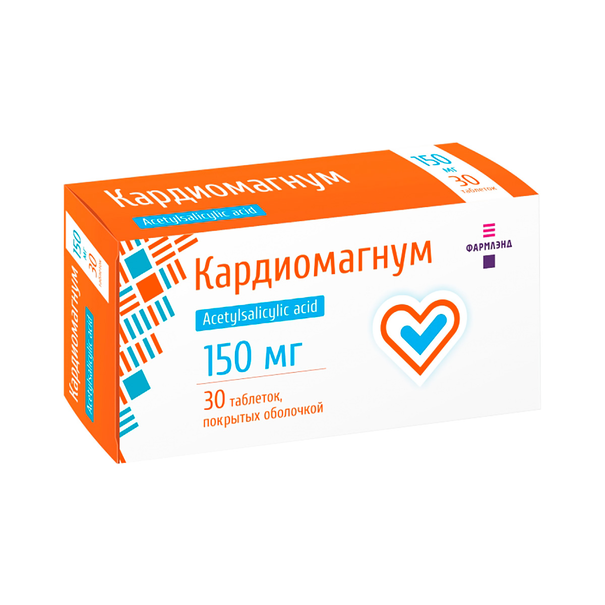 Кардиомагнум 150 мг таблетки покрытые оболочкой 30 шт