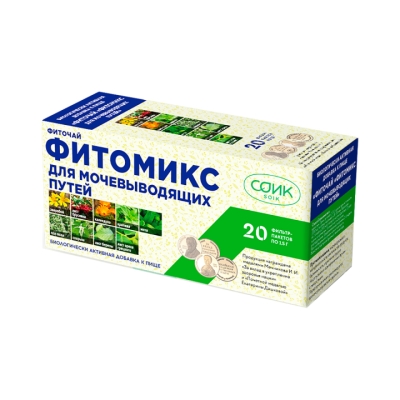 Фиточай Фитомикс для мочевыводящих путей 1,5 г фильтр-пакет 20 шт СОИК