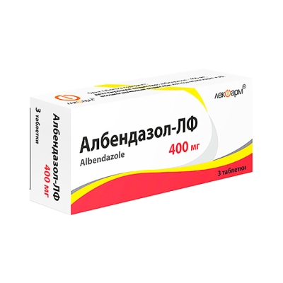 Албендазол-ЛФ 400 мг таблетки 3 шт