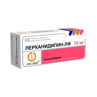 Лерканидипин-ЛФ 10 мг таблетки покрытые пленочной оболочкой 60 шт