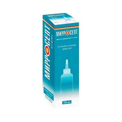 Мирросепт 0,1 мг/мл раствор для наружного и местного применения 100 мл флакон-капельница с аппликатором 1 шт