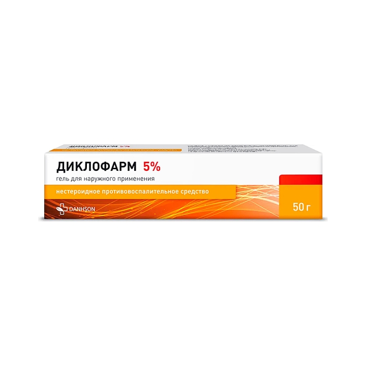 Диклофарм 50 мг/г гель для наружного применения 50 г туба 1 шт