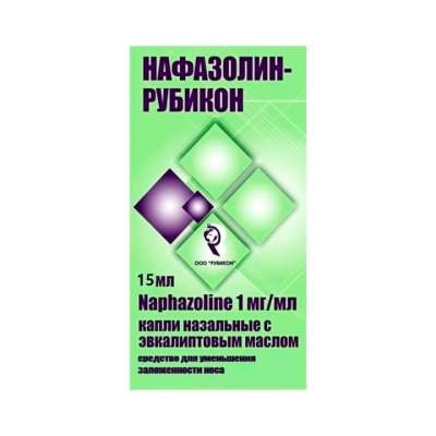 Нафазолин-Рубикон эвкалиптовое масло 1 мг/мл капли назальные 15 мл флакон 1 шт