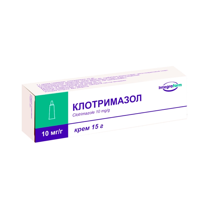 Клотримазол 10 мг/г крем 15 г туба 1 шт