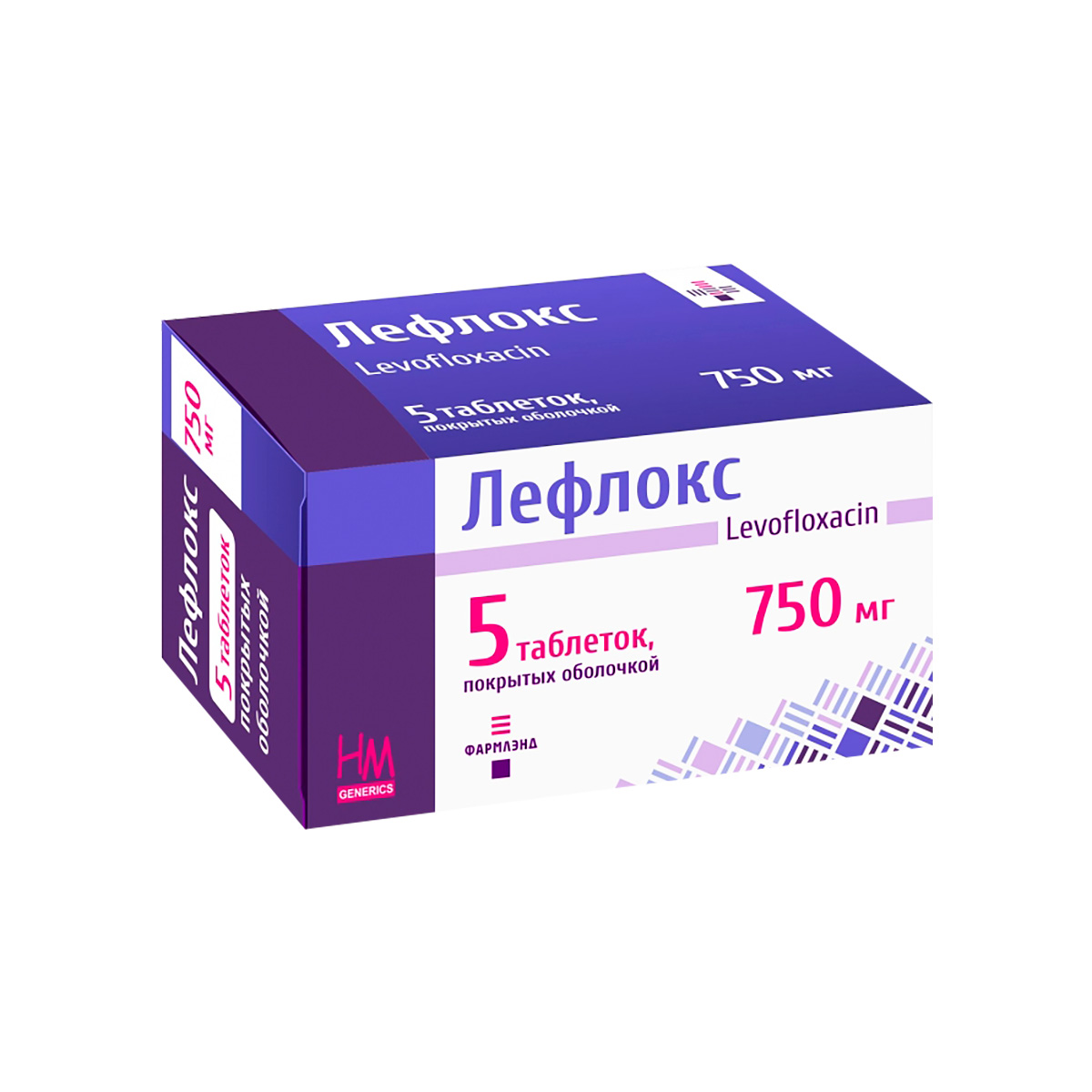 Лефлокс 750 мг таблетки покрытые пленочной оболочкой 5 шт