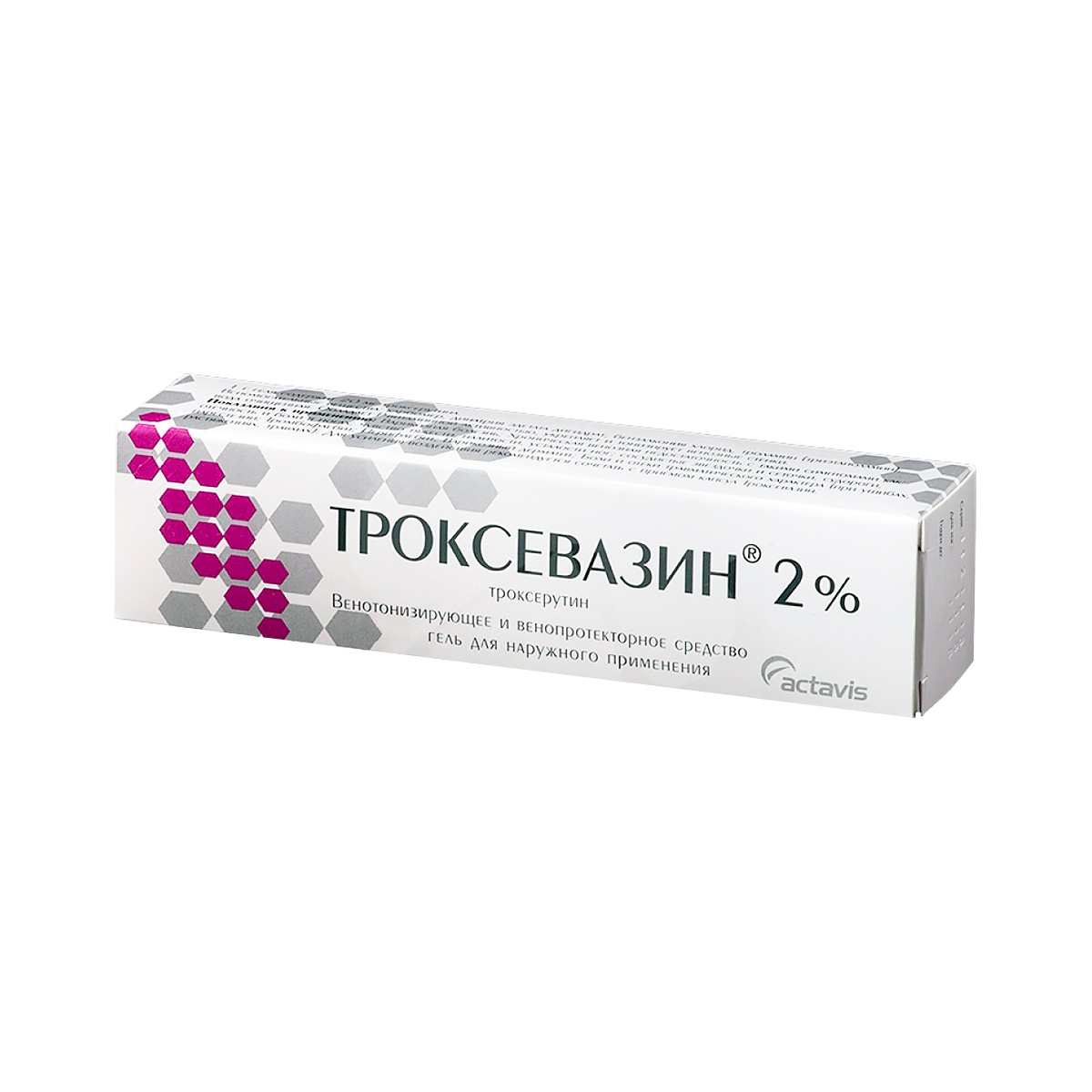 Троксевазин 2 % гель для наружного применения 100 г туба 1 шт