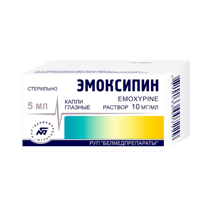 Эмоксипин 10 мг/мл капли глазные 5 мл флакон-капельница 1 шт