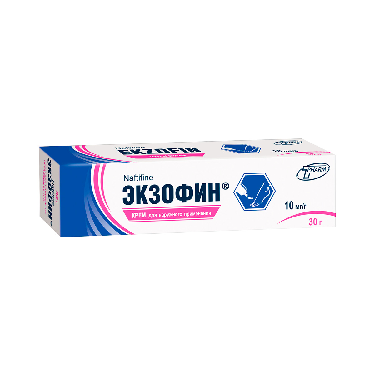 Экзофин 10 мг/г крем для наружного применения 30 г туба 1 шт