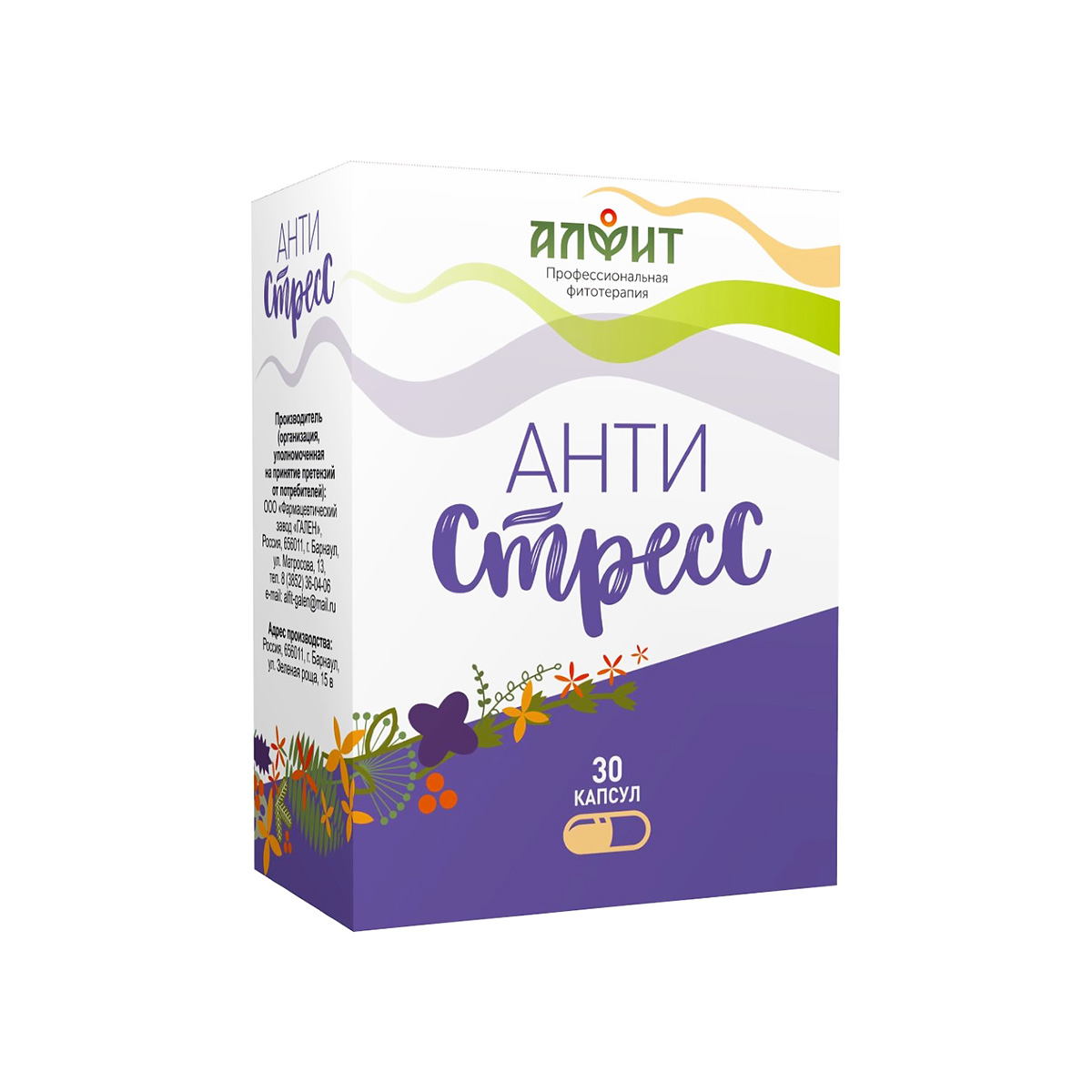 Анти-стресс капсулы 0,37 г 30 шт Алфит