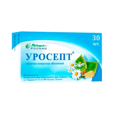 Уросепт таблетки покрытые оболочкой 30 шт