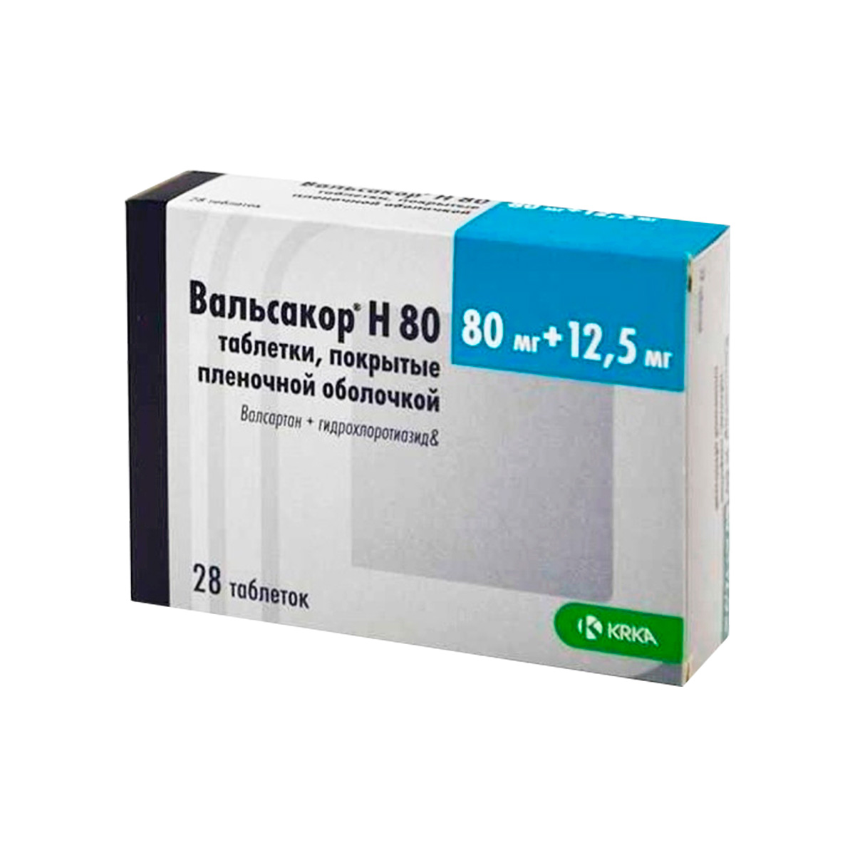 Вальсакор Н 80 мг+12,5 мг таблетки покрытые пленочной оболочкой 28 шт