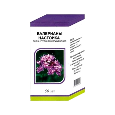 Валерианы настойка для внутреннего применения 50 мл флакон 1 шт