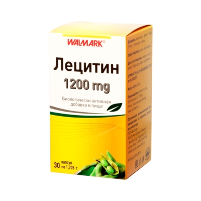 Лецитин 1200 мг капсулы 30 шт Walmark