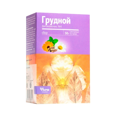 Грудной фитокомплекс №4 50 г пакет 1 шт Фармгрупп